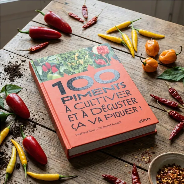 Livre 100 piments, à cultiver et à déguster, ça va piquer ! + kit semis offert !