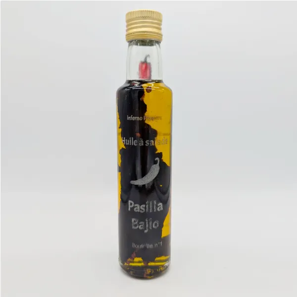 Huile d'olive au Pasilla Bajio (pas / très peu piquant)